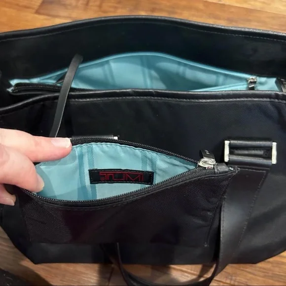 TUMI Nylon and Leather Travel Satchel - Picture 9 of 10